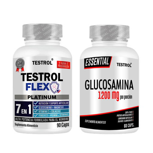 [8O-FF8V-IUNP] Combo Testrol Flex + Glucosamina Essential