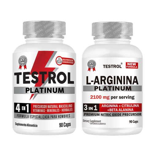 [QW-LX2T-PVGL] Combo Testrol Platinum + Arginina Platinum