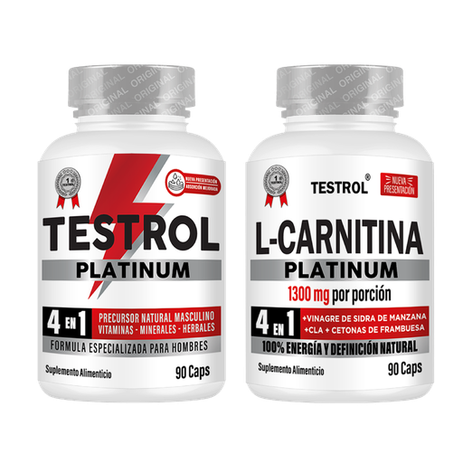 [59-WYDN-8NF5] Combo Testrol Platinum + Carnitina Platinum