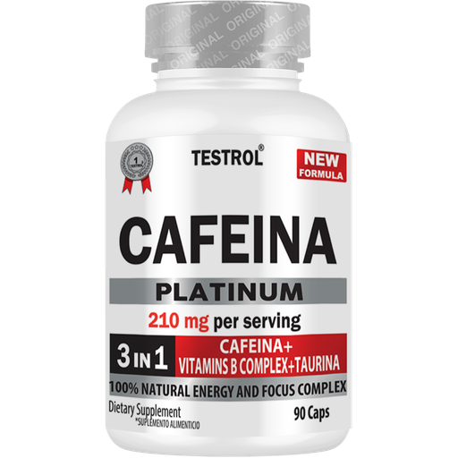 [CAFEPLATITEST] TESTROL - Cafeína 90 cápsulas